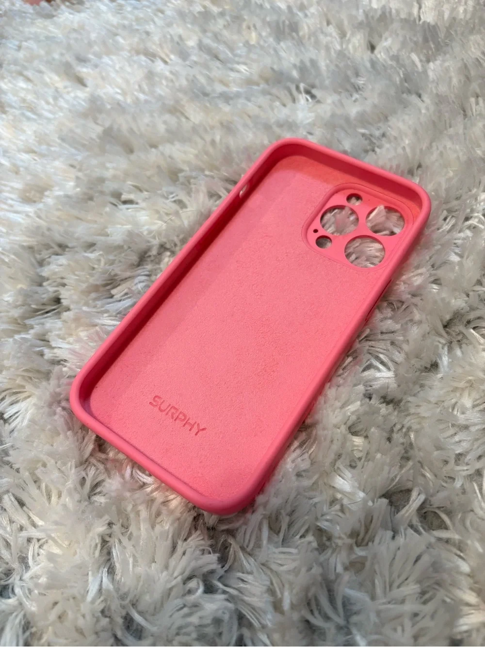 Pink iPhone Case Set of 3 - Soft Pink Decorative and Clear Protective Covers